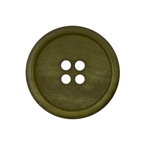 Resirkulert knapp av papir og plast 4 hulls mørk oliven 23 mm