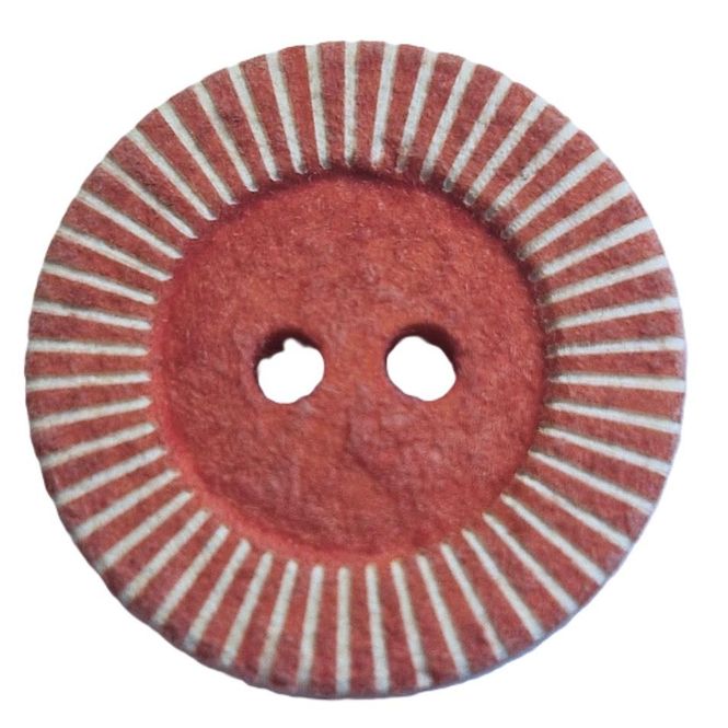 Hovedbilde Knapp 2 hulls eco velvet mørk rosa 15 mm