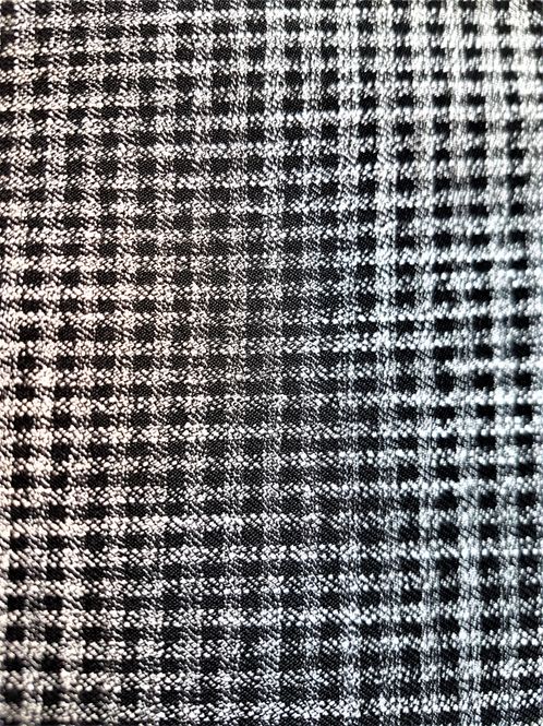 Hovedbilde Rutet dress og draktstoff sort hvit
