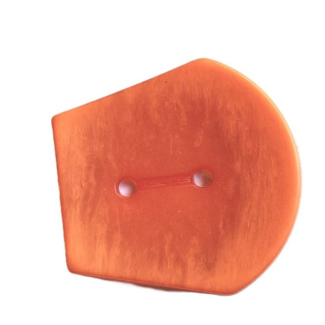 Hovedbilde Knapp 2 hull oval form 34 mm oransje