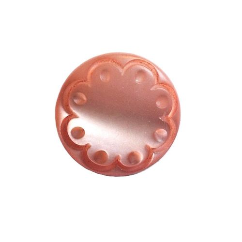Lakserosa blank knapp med øye 12 mm