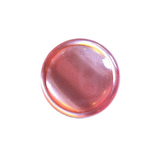 Rosa blank knapp med øye 12 mm