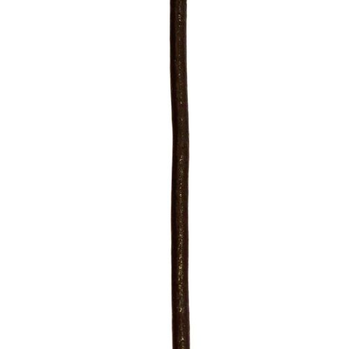 Skinnsnor 3 mm mørk brun