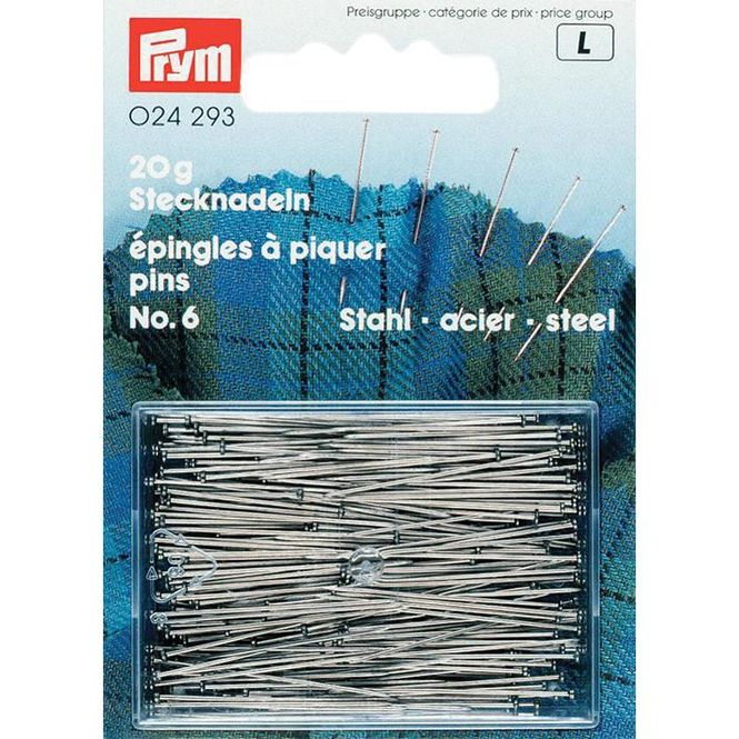 Hovedbilde Knappenåler No.6 30mm 20g Stål (ca200stk)