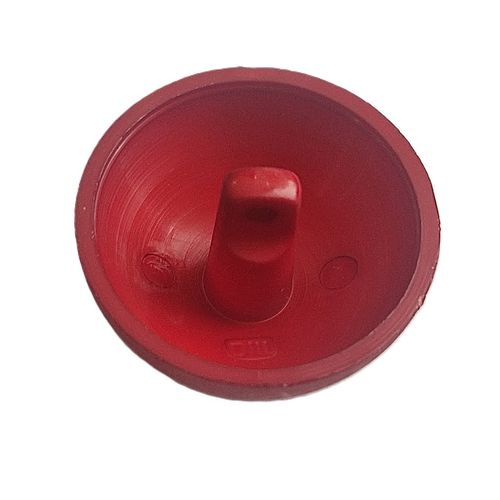 Knapp med øye halvkule 23 mm rød