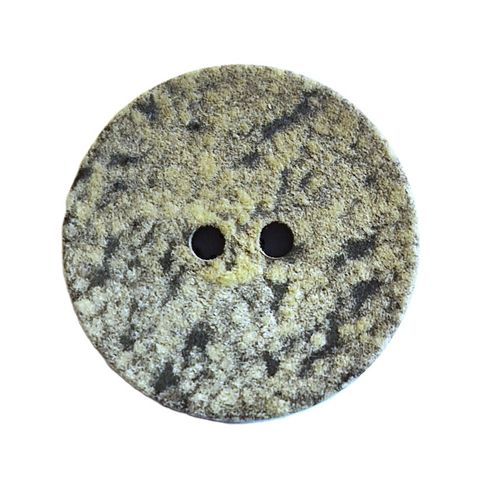 Knapp av resirkulert plast og bomull  23 mm grå