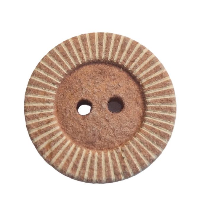 Hovedbilde Knapp 2 hulls eco velvet gammelrosa 20 mm