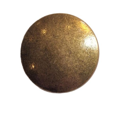  Metallknapp med øye antikk gull 18 mm