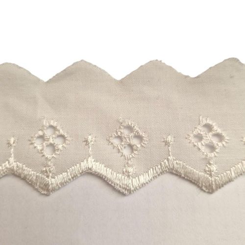Engelsk blonde 3 cm creme ecru