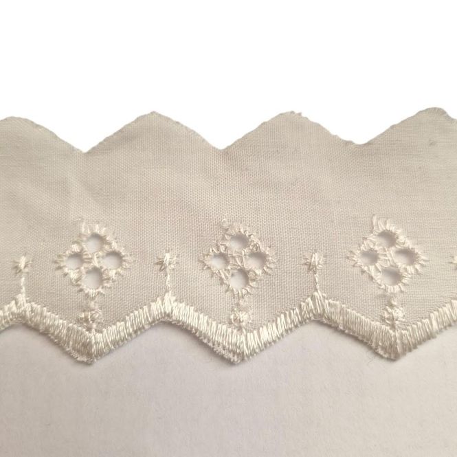 Hovedbilde Engelsk blonde 3 cm creme ecru