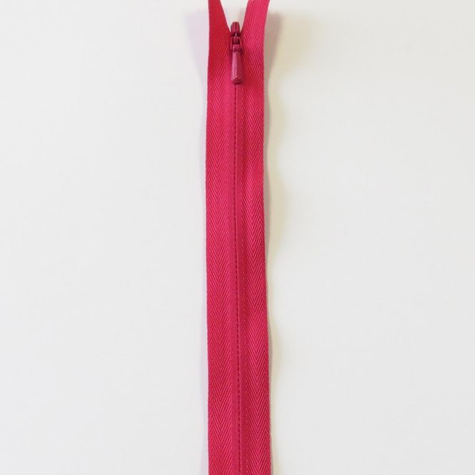 Hovedbilde Usynlig glidelås spiral ikke delbar cerise rosa  ...