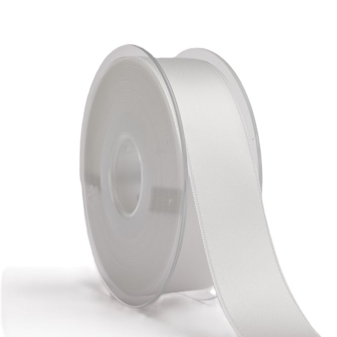 Hovedbilde Satin silkebånd 16 mm 0405 brudehvit