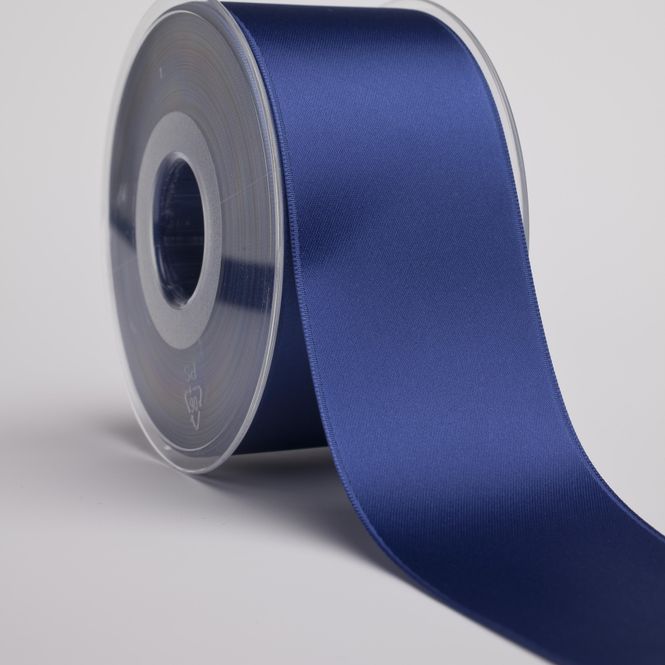 Hovedbilde Satin silkebånd 50 mm 0059 plomme blå