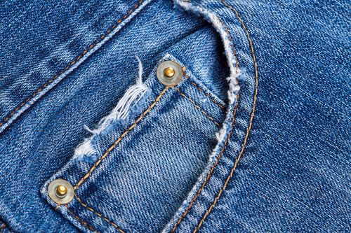 Denim jeans stoff blå
