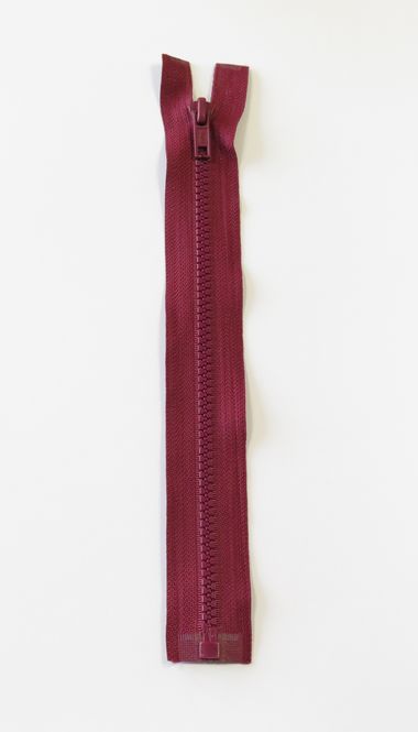 Hovedbilde Delbar glidelås delrin 6 mm vinrød 70 cm