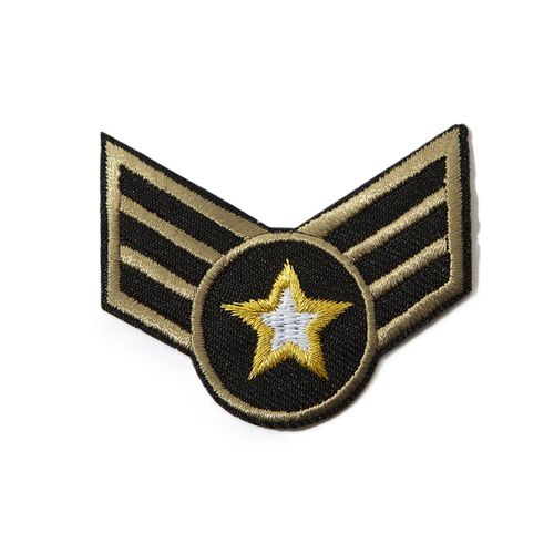 MOTIV ARMY MED STJERNE 5,3 X 4,6 CM