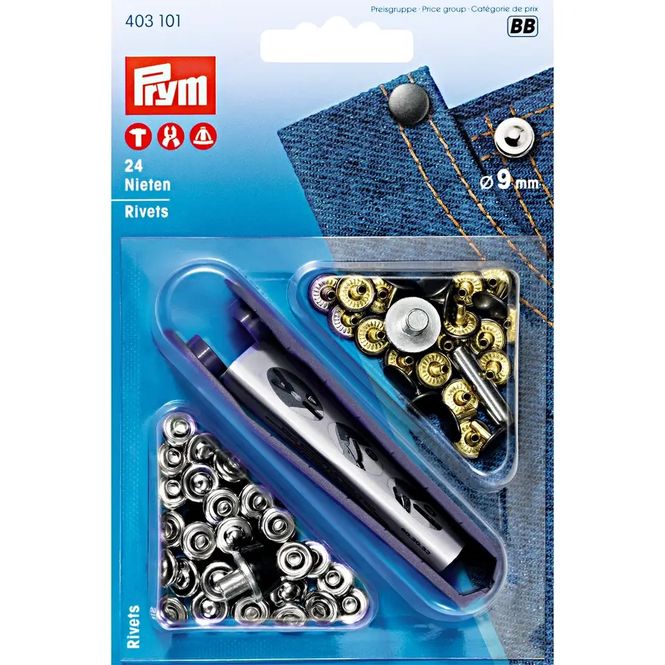 Hovedbilde Nagler av messing 9 mm