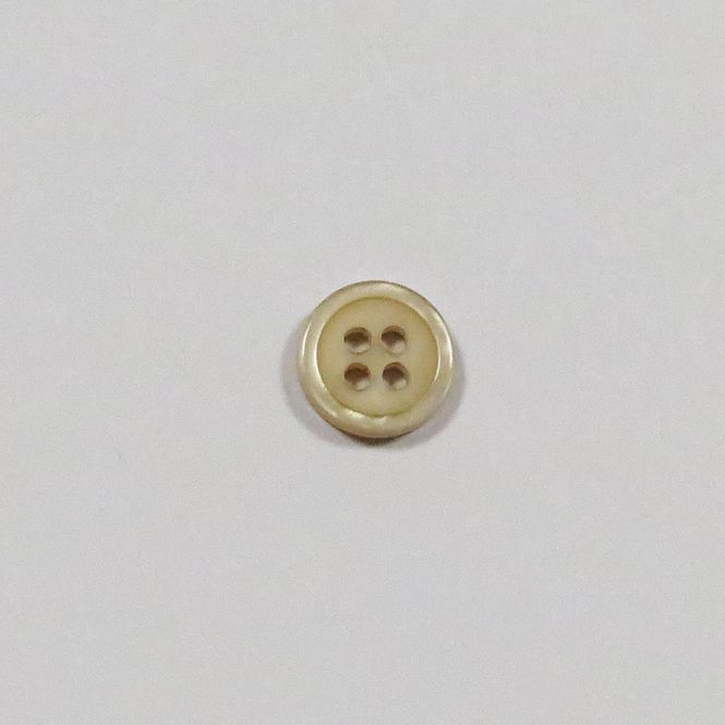 Hovedbilde Skjorteknapp 4 hull 11 mm beige
