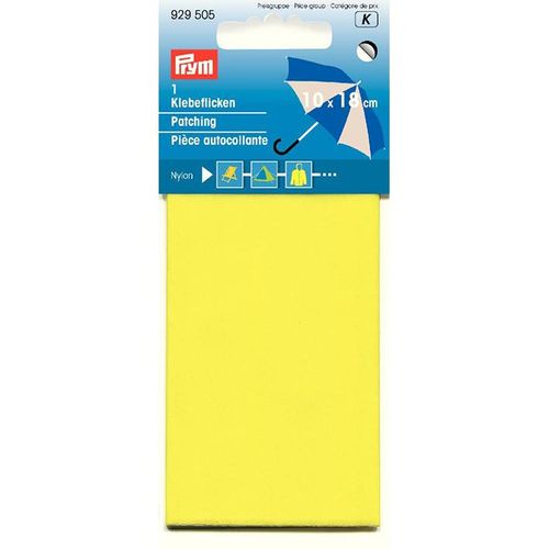 Selvklebende reparasjonsstoff nylon 18x10cm  Gul