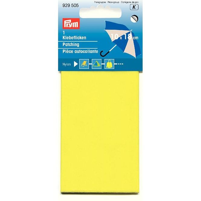 Hovedbilde Selvklebende reparasjonsstoff nylon 18x10cm  Gul